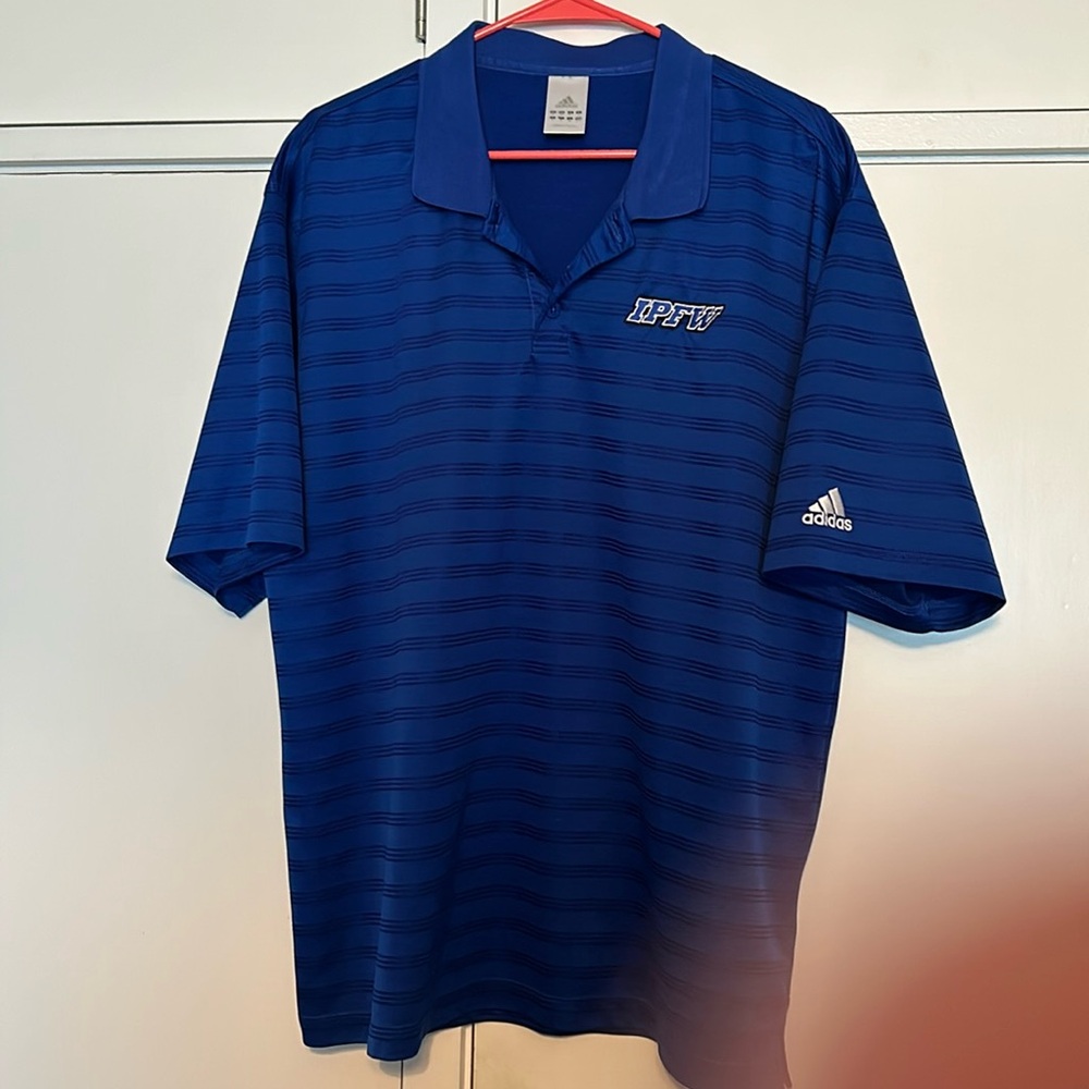 Adidas Blue IPFW Golf Polo